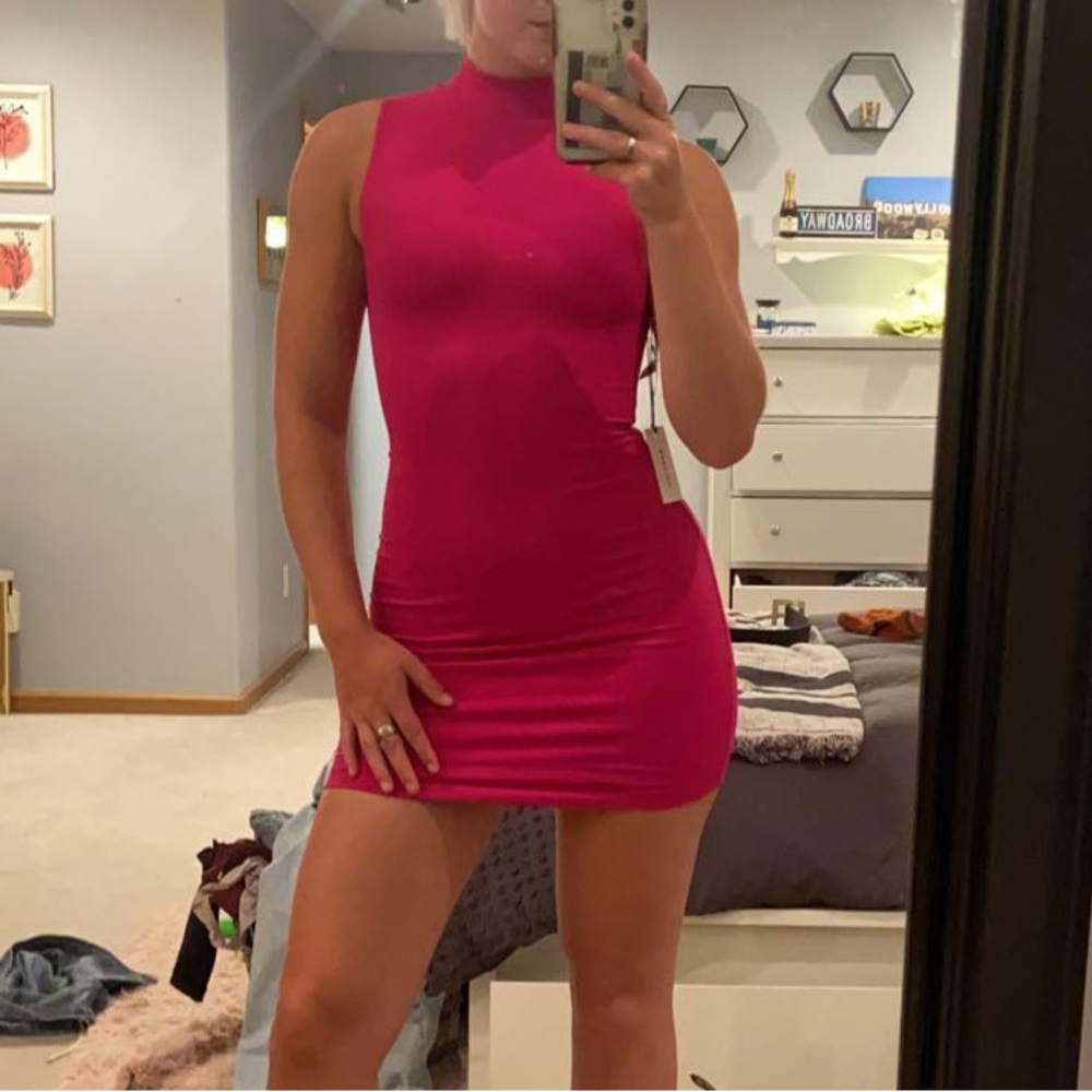 Babaton Pink Mini Dress